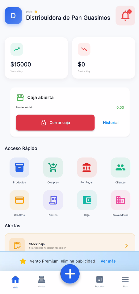 Vento Dashboard