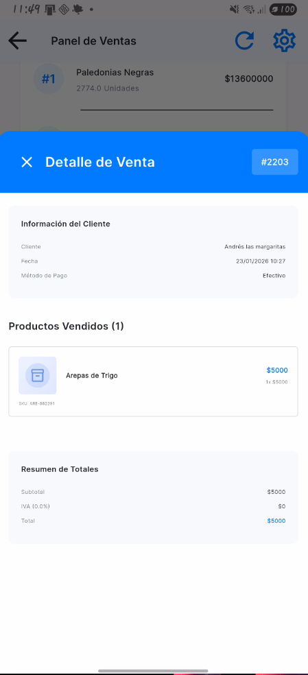 Detalle de Venta